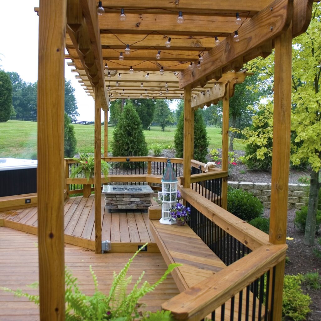 custom pergola - deck